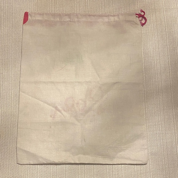 Lilly Pulitzer Pink and Green Drawstring Bag - Picture 3 of 5